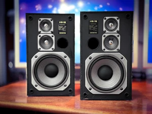 Onkyo Model HS-15 🌈RaRe🌈 (1986) Japan Vintage Stereo Bookshelf Speakers - Picture 1 of 7