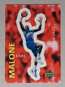1997-98 Upper Deck NBA Sticker Karl Malone #143 European - Bild 1 von 2