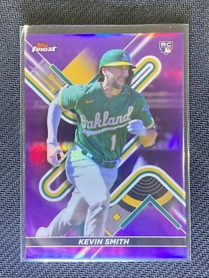 2022 Topps Finest Kevin Smith Rookie Purple /250 Athletics - Image 1 of 2