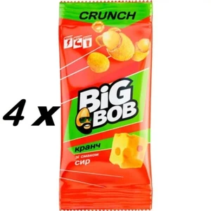 4 pieces of Big Bob peanuts in a crispy shell with the taste of cheese 55g(220g) - Picture 1 of 2
