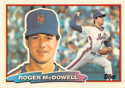 1988 Topps Big Baseball Card #101 Roger McDowell New York Mets FREE US SHIP - Image 1 of 2