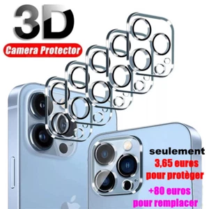 Verre Trempé Protection Objectif Caméra Lens Arrière iPhone 14 13 Pro 12 11 Max - Photo 1 sur 20