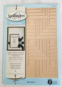 Spellbinders S6-073 TEXTURE PLATE DIAMOND OPULENCE EMBOSS, DEBOSS, LETTERPRESS - Picture 1 of 3