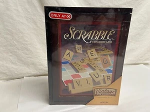 Hasbro Parker Bros SCRABBLE Crossword Game Vintage Collection In Wooden Box - Picture 1 of 5