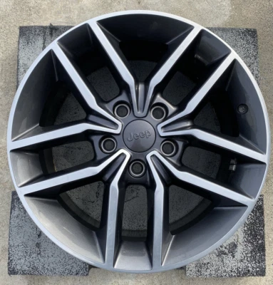 JEEP GRAND CHEROKEE 2017-2020 18" ARO DE RODA DE FÁBRICA 9156 CINZA USINADO FABRICANTE DE EQUIPAMENTO ORIGINAL - Imagem 1 de 4