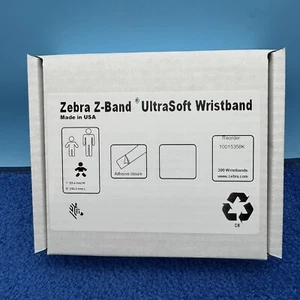 Zebra Z-Band Ultra Soft Infant 300 Wristbands 1" x 6" HC100  Cartridge 10015358K - Picture 1 of 3