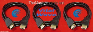 3X 12' ft HDMI Cable M-M 1080P 4K Ultra HDTV BLURAY DVD XBOX PS3 Wire Cord VWLTW - Picture 1 of 7