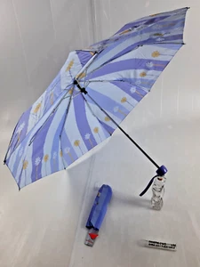 Women/Unisex Mini Manual Umbrella - 8 Sticks - Purple - 1403 - Rainbow - Picture 1 of 11