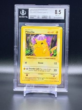 Pikachu 58/102 - 1999 Pokemon Base Set Shadowless BGS 8.5 NM-Mint+ (Yellow Ch)