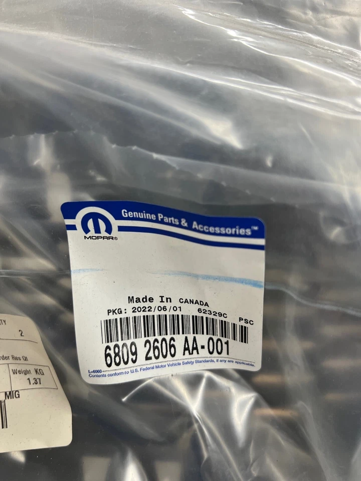 Barra frontal de parachoques rejilla Dodge Charger 2011-2014 68092606AA OEM MOPAR GENUINO NUEVO Foto 1 de 4
