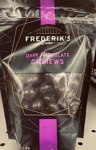 FREDERIK'S DARK CHOCOLATE Cashews 12 oz Bag - Picture 1 of 2