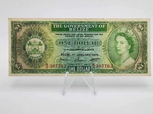 Belize Banknote 1 Dollar 1976 Circulated ~ scarce P-33c - Picture 1 of 2