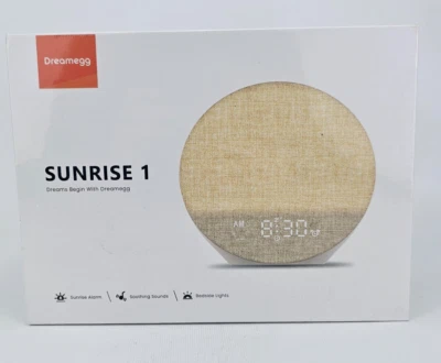 Dreamegg Sunrise 1 Alarm Soothing Sounds Night Light Color White