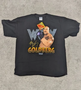 Bill Goldberg Shirt WCW 1998 XL Gildan Black New WWE WWF Wrestling NOS Vintage - Picture 1 of 12
