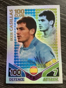 Iker Casillas 100 Club World Cup 2010 Topps Match Attax Trading Card Spain - Picture 1 of 2