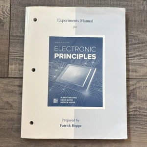 Albert Malvino Experiments Manual for use with Electronic Principles 9th Edition - Picture 1 of 5