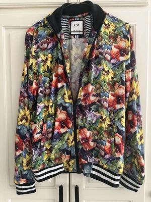 Cactus Man Ricky Singh Unisex Jacket Lightweight Floral Zip Up Pockets Small - Image 1 of 4