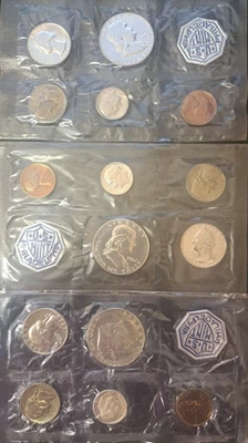 1961 1962 1963 US Silver Proof Sets! Great Gift Idea!!! In Orig. Shrink Wrappers - Image 1 of 4