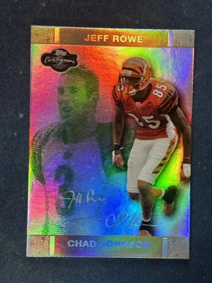 2007 Topps Co-Signers Holosilver Green #27 Chad Johnson/Jeff Rowe /75 - Image 1 of 2