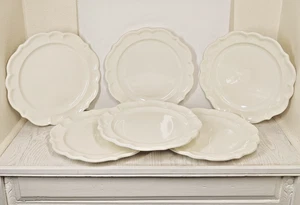 6 platos de cena vintage Varages Luberon 30 cm Francia blanco/marfil - Imagen 1 de 12