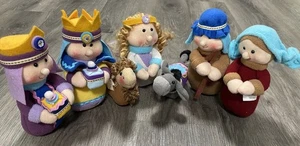 Peluche presepe hobby lobby set 7 pezzi Natale incompleto - Foto 1 di 8