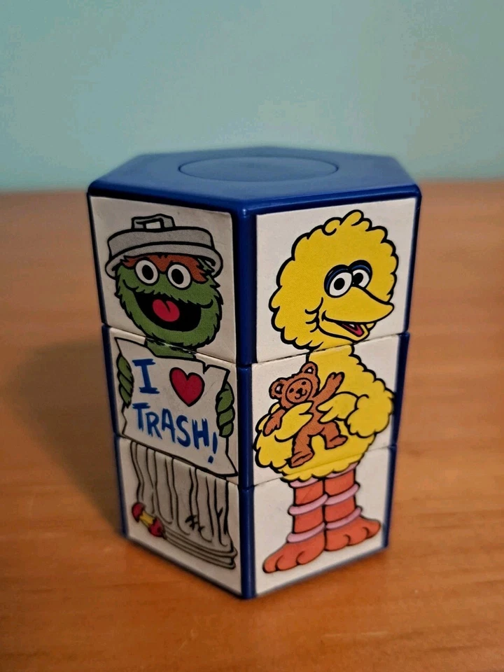 Quebra-cabeça Sesame Street cubo torção teaser vintage - Imagem 1 de 4
