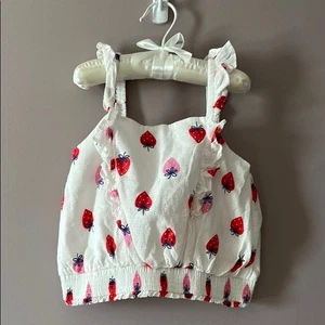 Top per bambini con stampa fragola Cat & Jack - XS 4/5 - Foto 1 di 3