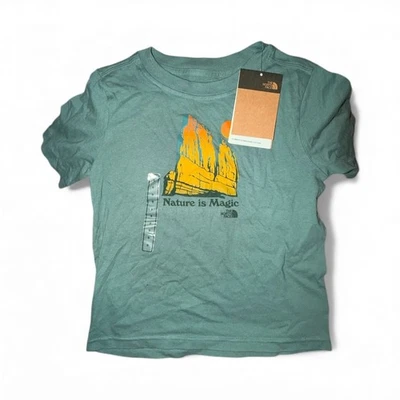 Camiseta para niños The North Face Nature is Magic camiseta gráfica verde, talla M, nueva con etiquetas Foto 1 de 4