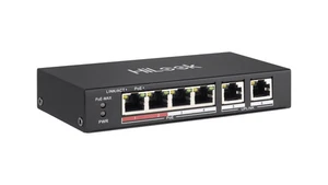 Hikvision HiLook CCTV PoE Switch 4+2 Port Fast Ethernet Unmanaged - Picture 1 of 4