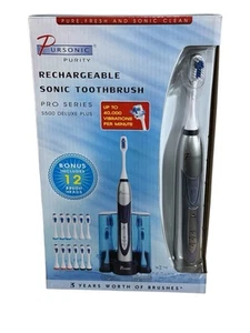 Cepillo de dientes recargable Pursonic S500 Pro Series Deluxe Plus con 12 cabezales de cepillo - Imagen 1 de 5