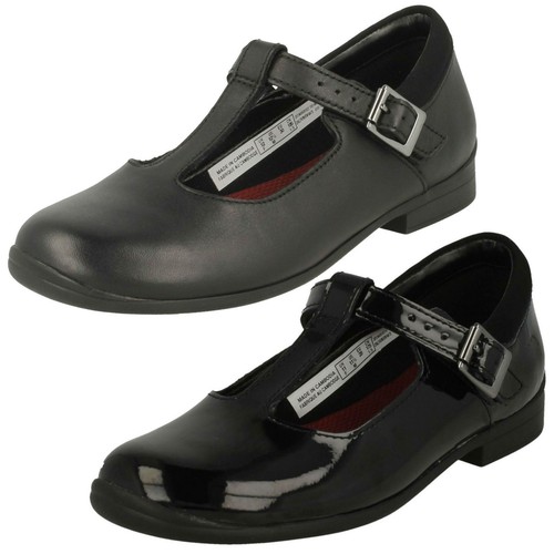 Scarpe scuola Clarks T Bar bambina Jamie Sky