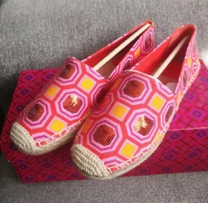 Tory Burch Cecily Embellished Espadrilles size 7 $228 - Picture 1 of 10