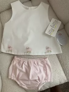 Baby Girl Outfit Set- Baby Sen Pink Kieran Bloomer Set Size 3-6mo Outfit - Picture 1 of 3