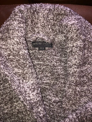 Barefoot Dreams Cozy Chic Bathrobe Plum White Women’s Size 2 - Image 1 of 4