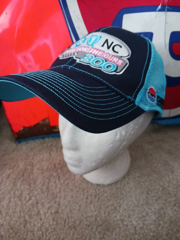 Penske Racing Team Issued Drive For The Cure 300 Victory Lane Hat NASCAR Brad K - Image 1 of 4