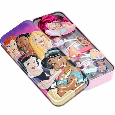 Disney Princess Hair Accessories with Tin Pencil Case |Gift Set for Kids Girls - Image 1 of 4