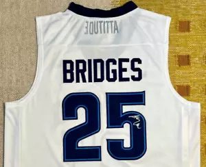 Mikal Bridges Signed Autograph Villanova Wildcats NCAA Jersey Champs NBA Knicks - Picture 1 of 6