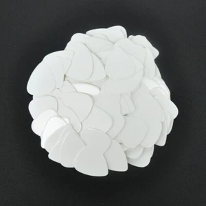 100 pcs New Blank Heavy 0.96mm Guitar Picks Celluloid Solid White - Picture 1 of 4