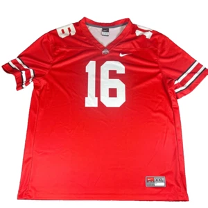 Nike Ohio State Buckeyes XXL Red Jersey Number 16 Unisex Polyester - Picture 1 of 10