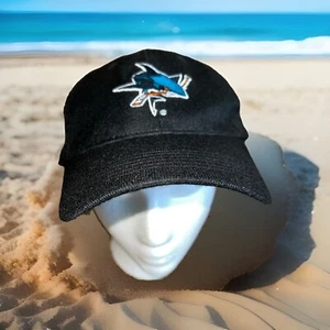 NHL San Jose Sharks Cap Hat Black Strap One Size - Picture 1 of 7