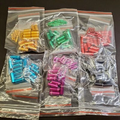 🔥 30 Pc Jagwire End Cap Hop-Up Kit 4mm Shift 5mm Brake Ferrules Cable Housing👀