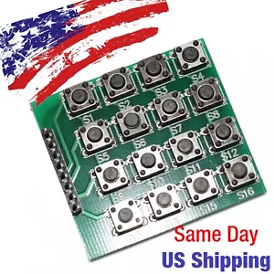 Matrix Keypad 4x4 16 pulsanti modulo tastiera matrice array interruttore momentaneo - USA! - Foto 1 di 3