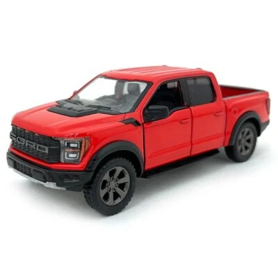 5436) Kinsmart 2022 Ford F-150  Raptor  1:46 Diecast  Truck 5 inch Red color.  - Image 1 of 3
