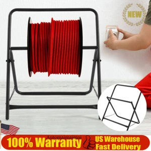 Cable Reel Caddy Cable Holder Stand Wire Foldable Wires Pulling Dispenser Tool - Picture 1 of 21
