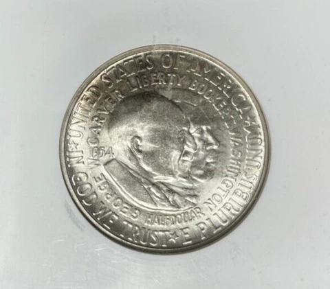 1954-S WASH/CARVER COMMEMORATIVE SILVER HALF DOLLAR ~NGC - MS 65 ~REF#35-034 Cover