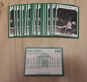 1990 Michigan State Spartans Collegiate Collection #198 SAM VINCENT Lot of (10) - Picture 1 of 1