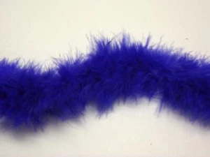 Trimits High Quality Decorative Marabou Boa Feather Trim - ROYAL - Picture 1 of 1