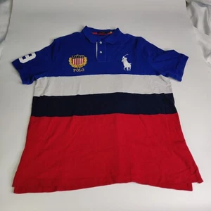 Polo Ralph Lauren Men’s Big Pony USA Rugby Shield #3 Classic Fit Shirt Sz XL - Picture 1 of 7