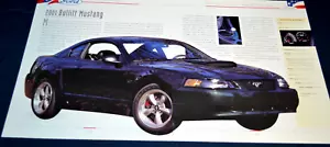 2001 Ford Bullitt Mustang Feature Print Picture Poster Info Specs Article 12x21 - Bild 1 von 1
