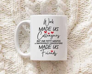 Arbeit machte uns Kollegen, unsere Töpfchenmäuler machten uns Freunde - urkomische Bürotasse - Bild 1 von 5